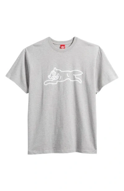 Icecream Running Dog Graphic T-shirt In Heather Grey