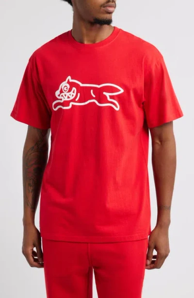 Icecream Running Dog Graphic T-shirt In Racing Red