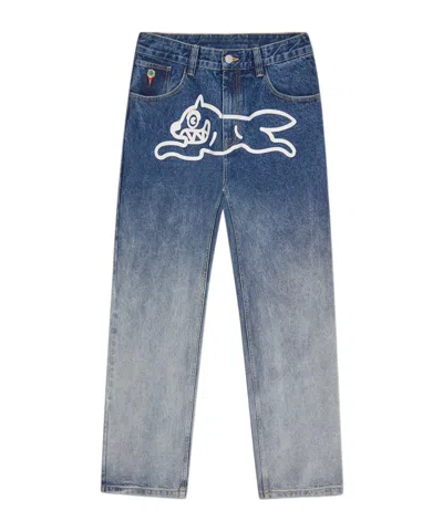 Icecream Running Dog Jeans In Midwashblue