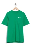 Icecream Running Dog Pocket T-shirt In Green