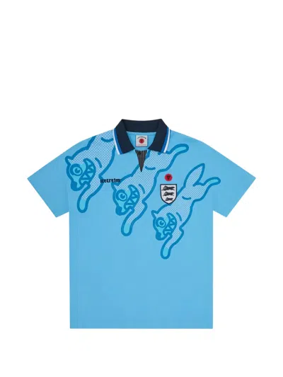 Icecream Running Dog Polo Shirt In Blue