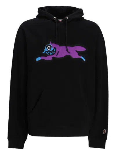 Icecream Running Dog Popover Hoodie In Black