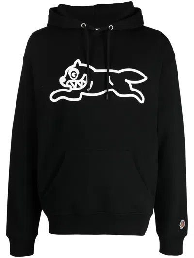Icecream Running Dog Popover Hoodie In Black