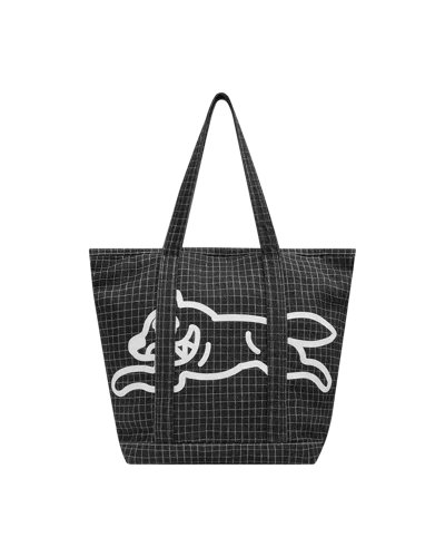 Icecream Kids' Running Dog Ripstop Denim Tote Bag In Black