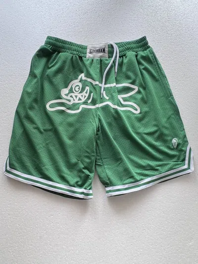 Pre-owned Icecream Running Dog Shorts M Boston In Green