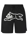 Icecream Mens Black Running Dog Swim Shorts In Black
