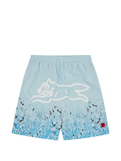 Icecream Running Dog Swim Shorts In Blue