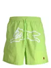 Icecream Running Dog Swim Shorts In Green