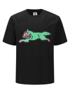 Icecream Mens Black Running Dog Branded-print Cotton-jersey T-shirt In Black