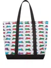 Icecream Running Dog Tote Bag In White