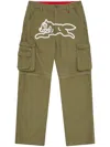 Icecream Running Dog Zip Off Cargo Pants In Brown