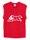 Icecream Running Dog Vest In Red