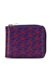 Icecream Running Dog Wallet In Blue