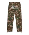 Icecream Khaki Running Dog Woodland Camo Cargo Pants In Multi-color