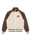 Icecream Running Dog Zip Through Track Top In Brown