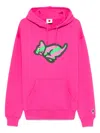 Icecream Running Puppy Hoodie In Pink