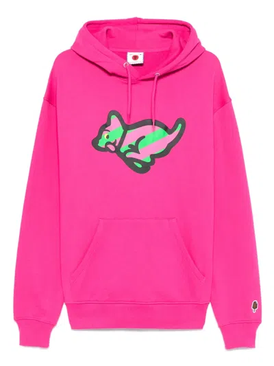 Icecream Running Puppy Hoodie In Pink