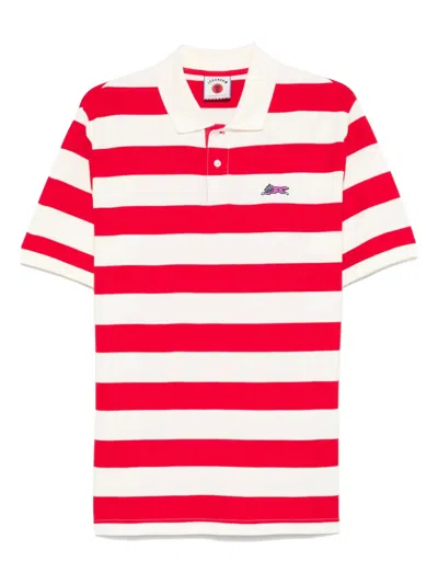 Icecream Running Puppy Polo Top In Red