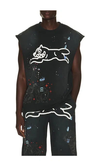 Icecream Samus Running Dog Cotton Graphic Tank In Gray