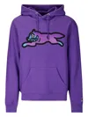 Icecream Sati Running Dog Popover Dog-appliqué Hoodie In Purple