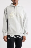 Icecream Sauce Logo Appliqué Hoodie In Gray