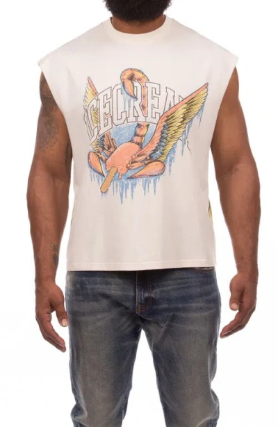 Icecream Scorpio Sleeveless Graphic T-shirt In Neutral