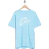Icecream Script Logo Graphic T-shirt In Blue