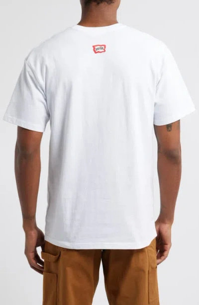 Icecream Seeing Cones Graphic T-shirt In White