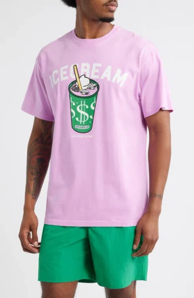 Icecream Shake Graphic T-shirt In Pink