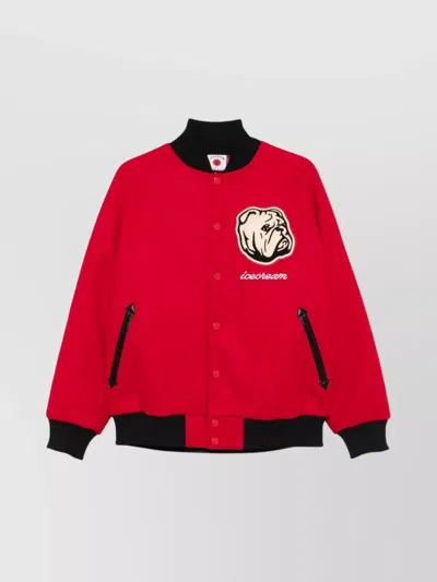 ICECREAM SHORT JACKET WITH RIBBED CUFFS AND POCKETS