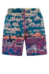 Icecream Cloud World Drawstring Swim Shorts