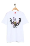 Icecream Skate Cone Graphic T-shirt In White