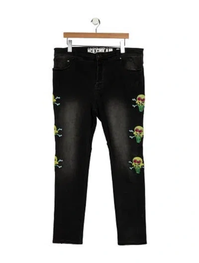 Pre-owned Icecream Skinny Jeans In Black