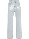 Icecream Sky Blue Running Dog Denim Jeans In Blue