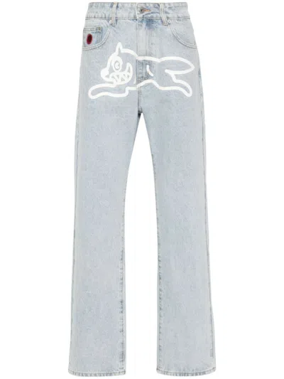 ICECREAM SKY BLUE RUNNING DOG DENIM JEANS