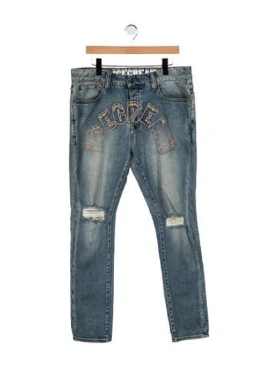 Pre-owned Icecream Slim Fit Jeans In Blue