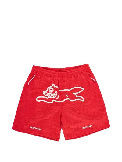 Icecream Slurpee Logo-print Shorts In Red