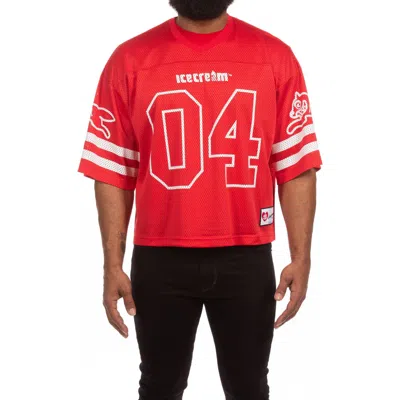 Icecream Slushie Mesh Jersey T-shirt In Red