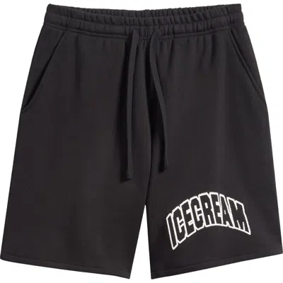Icecream Softee Cotton French Terry Shorts In Blue