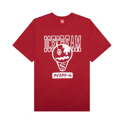 Pre-owned Icecream Splat Short-sleeve Tee 'haute Red' | Men's Size Xxl