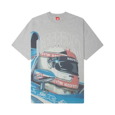 Pre-owned Icecream Sponsor Short-sleeve Knit Tee 'heather Grey' | Men's Size L In Gray