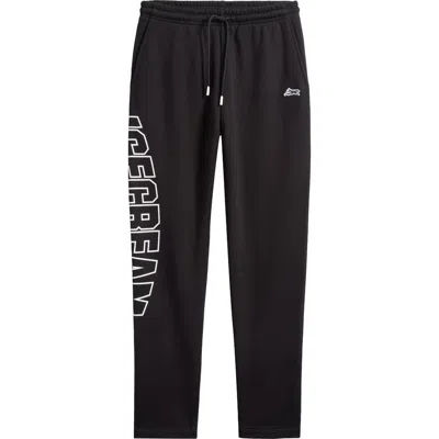 Icecream Static Embroidered Sweatpants In Black
