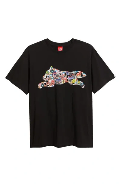 Icecream Stickers Graphic T-shirt In Black