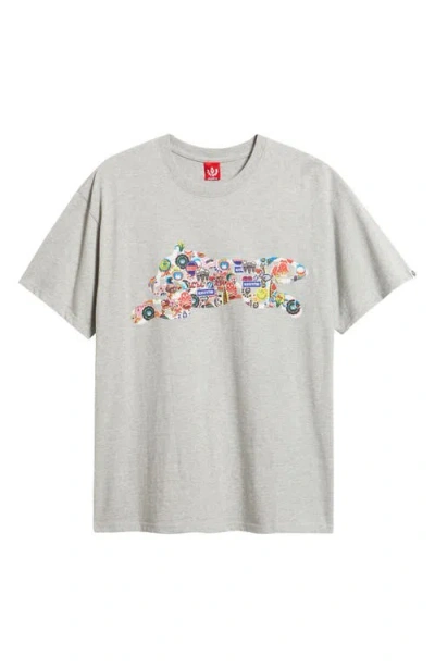 Icecream Stickers Graphic T-shirt In Neutral
