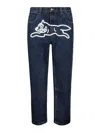 Icecream Running Dog Double Scoop Denim Pant In Blue