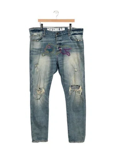 Pre-owned Icecream Straight-leg Jeans In Blue