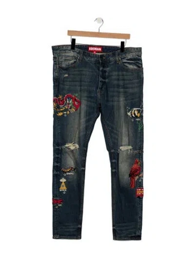 Pre-owned Icecream Straight-leg Jeans In Blue