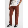 Icecream Strawberry Fit Cotton Stretch Twill Work Pants In Brown