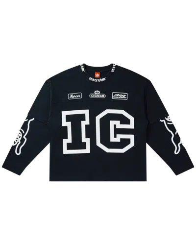 Icecream Kids' Strawberry Ls Knit In Black