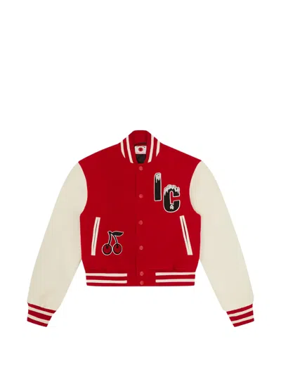 Icecream Striped Appliquéd Jacket In Multi